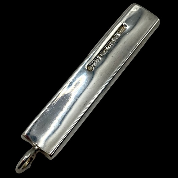 Tiffany & Co. 1837 Sterling Silver Bar Pendant & 22" Sterling Silver Chain๐ - Picture 5 of 5